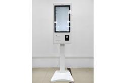 China White Queue Ticket Kiosk Restaurant Self Service Ordering Kiosk Terminal supplier