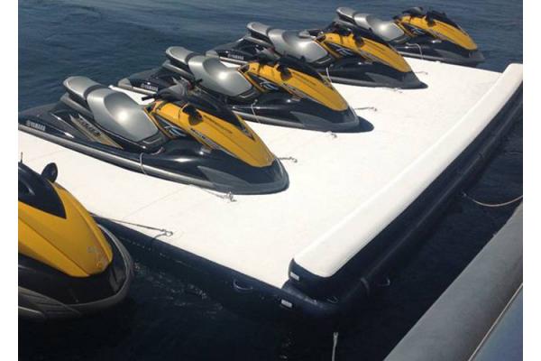 Floating Inflatable Yacht Slides Boat Extension Dock With 3 Years Warranty