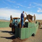 100x100mm Sand Wall Defensive Barrier Filled Military Box Gabion for sale