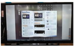 China Intelligent Blackboard With Document Camera Dual System For Interactive Teaching supplier