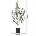 Potted Artificial Olive Tree 110cm Garden Furniture Botanical Gifts No Nursing for sale