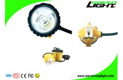 China 25000lux Waterproof Rechargeable Mining Cap Lamp 348lum For Underground Coal Mining supplier