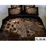 3D Reactive Printed Sheet Set 200TC Bedding Set