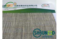 China Army Uniform Canvas Interlining Mens Suit Fusible Interfacing Smooth Hand Feeling supplier