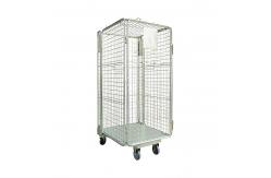 China Warehouse Transport Logistics Trolley Folding Nestable Roll Container Trolley supplier