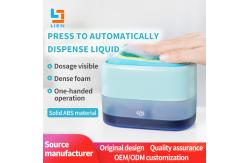China Dishwasher Kitchen Soap Dispenser With Sponge ABS Material OEM ODM supplier