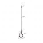 Hook Rigging Rope Lifting Slings 304 Stainless Steel Wire Rope With Loop YW86518 for sale