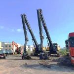 Excavator long reach Vibrating Pile Driving Arm For Construction Piling Solutions for sale