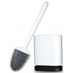 UKAS Certified Flexible Silicone Toilet Cleaning Brush Set Deep Cleaning Polypropylene for sale