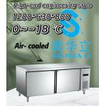 Thermal Insulation 2 Door Commercial Freezer Eco Friendly Commercial Kitchen Fridge Freezer for sale