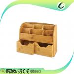 wholesale portable bamboo office desk organizer for sale