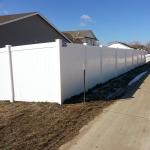 White Hot Sale Beautiful Solid Pvc Plastic Privacy Vinyl Fencing for sale