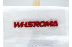 China Custom Silicone Heat Transfer Labels OEKO-TEX Black Red Glossy supplier