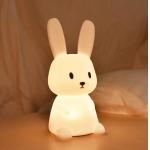 Silicone Bunny Lop Bunny Lamp Cartoon LED Silicone Rabbit Night Light for sale