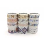 Japanese Paper Tape Roll Simple Dreamy Hollow Lace Adhesive Washi Tape Stickers For Diary DIY Decorative for sale