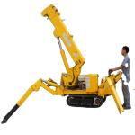 5T 8T Spider Crawler Crane Remote Control Electric Diesel Telescopic Spider Boom Lift for sale
