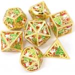 Christmas Hollow Multi Noodle Metal Dice Digital DND Dragon And Dungeon TRPG Multi -Faceted for sale