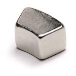 Custom Arc Shaped Magnets Silver Coating For Office Craft Science Project for sale