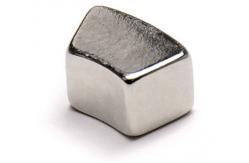 China Custom Arc Shaped Magnets Silver Coating For Office Craft Science Project supplier