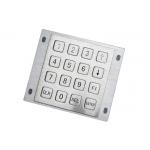 Waterproof Industrial Numeric Keypad 4x4 Matrix With 16 Flat Keys Optional Connectors