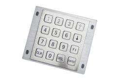 China Waterproof Industrial Numeric Keypad 4x4 Matrix With 16 Flat Keys Optional Connectors supplier