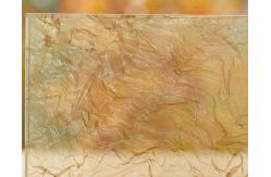 China Decorative Laminated Glass Metal Mesh In Patterned Ground Polished supplier