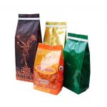 Bottom Gusset Matt Mylar Snack Bag Packaging Aluminum Foil Coffee Bags With Valve for sale