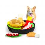 Upgrade Your Pet's Playtime with 2022 Dog Breakfast Toy Interactive Plush Hide Seek Tooth Cleaning Dog IQ Intelligent Toy for sale