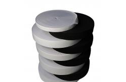 China Black Polyester Knitted Elastic Tape 2.5cm Wide Knit Elastic For Garments supplier
