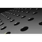 High Tensile Perforated Metal Mesh , 2mm Min Hole Dia Decorative Metal Sheets Lowes for sale
