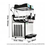 R404A Dual Margarita Frozen Cocktail Slush Machine Macker for sale