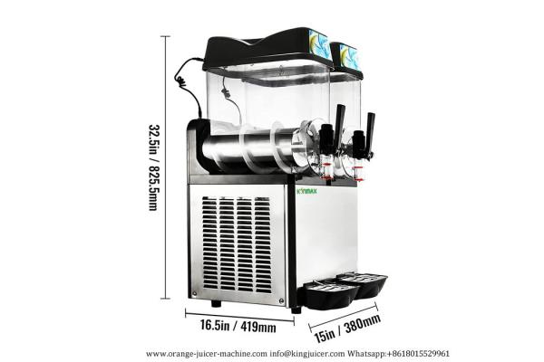 R404A Dual Margarita Frozen Cocktail Slush Machine Macker