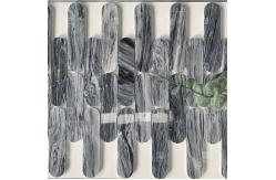 China Long Oval Stone Mosaic Subway Wall Tiles For Bathroom And Living Room supplier