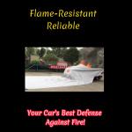 Car Fire Blanket Large  Electric Vehicle Fireproof Fibreglass Blanket for sale