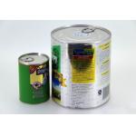 Large food grade easy open end  tinplate cans  , cookies / tea storage tin for sale