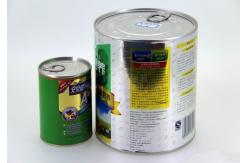 China Large food grade easy open end  tinplate cans  , cookies / tea storage tin supplier