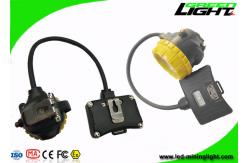 China Super Light 15000lux Miners Cap Lamp 6.8Ah Battery With Four Lighitng Modes supplier