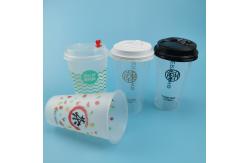 China Injection 500ml 120 Degree Disposable Bubble Tea Cups supplier