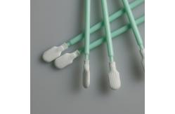 China Dacron Round Head Swabs For Industrial Cleanroom Dustless Polyester Swabs supplier