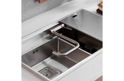 China Hot Cold Water Bar Faucet IPX5 Ceramic Cartridge RV Sink Fold Down Faucet supplier