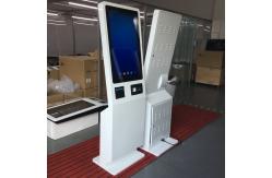 China Touch Screen 43 Inch Self Order Kiosk With Qr Code Scanner supplier