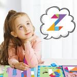 Children'S Early Education Puzzle Geometric Shape Magic Triangle Tangram