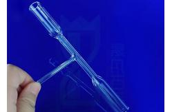 China Fused Chemical Burner Quartz Test Tube Double Wall Science Lab Glassware supplier
