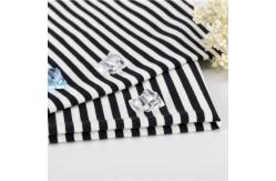 China Skin Friendly 100 Cotton Striped Fabric ,  Sweatshirt 193cm Striped Lycra Fabric supplier