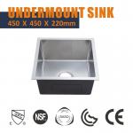 45x45 Composite Single Bowl 16 Gauge Undermount Kitchen Sink for sale