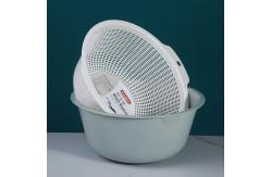 China Plastic Double Layer Asphalt Basket For Kitchen Wash Vegetables Fruits supplier