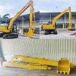 18M 20M Excavator Long Reach Boom Arm With Bucket For Dredging