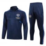 Twill Football Training Tracksuit Royal Blue Polyester Football Training Wear for sale