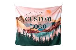 China Polyester Fabric Printed Backdrop Wall Banner For Decoration supplier