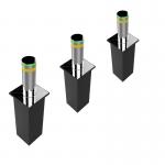Automatic Mobile App Control Retractable Traffic Bollards 50m-100m Remote Control Distance